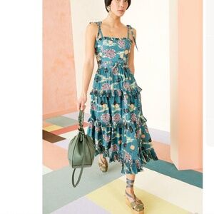 Ulla Johnson Lune Midi Dress -River. XS / 2